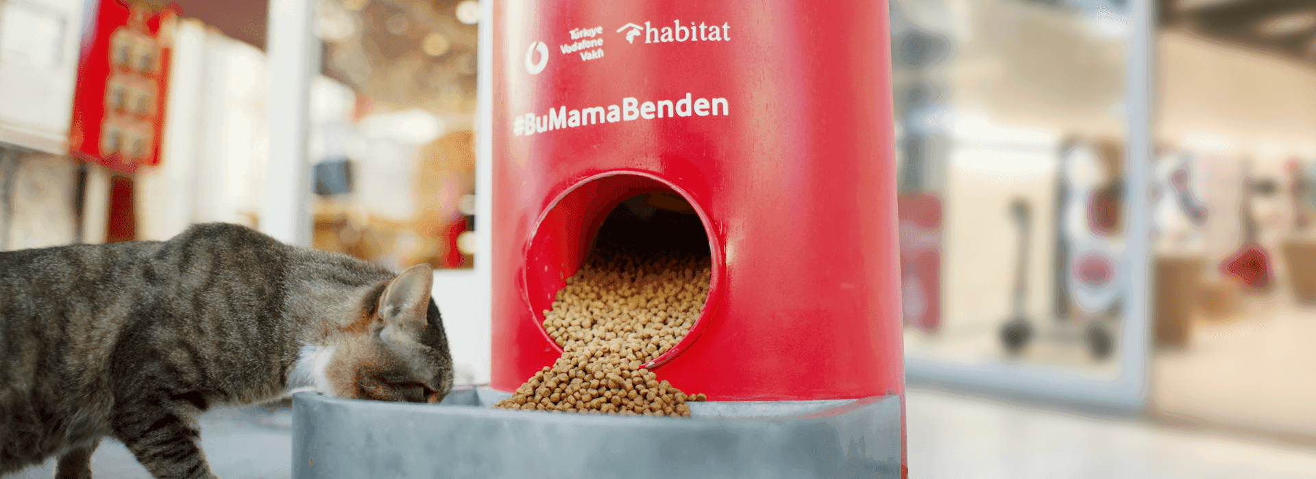 VODAFONE INTERACTIVE PET FEEDING MACHINE - #BuMamaBenden